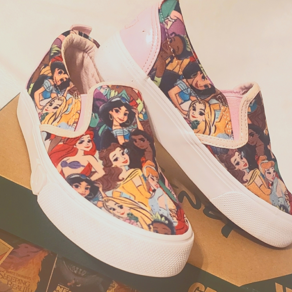Ground Up Disney Princess Slip On Canvas Sneakers